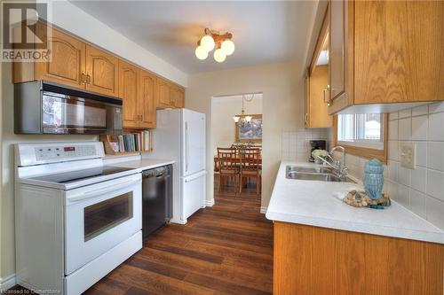 145 Hickson Drive, Kitchener, ON - Indoor Photo Showing Kitchen With Double Sink