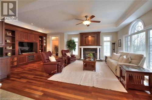 372 River Oak Place, Waterloo, ON - Indoor Photo Showing Living Room With Fireplace