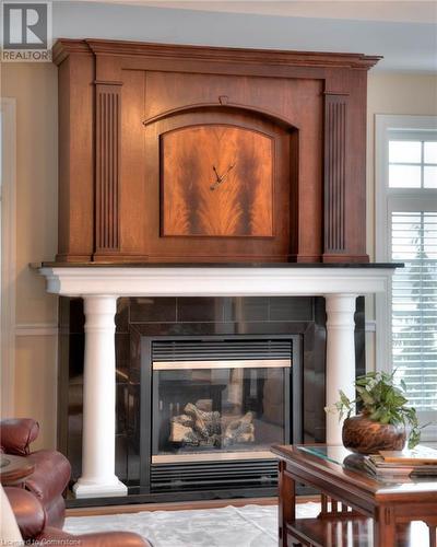 372 River Oak Place, Waterloo, ON - Indoor Photo Showing Living Room With Fireplace