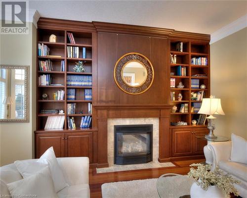 372 River Oak Place, Waterloo, ON - Indoor Photo Showing Living Room With Fireplace