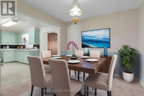 VIRTUALLY STAGED DINING ROOM - 1399 Beckworth Avenue, London, ON - Indoor Photo Showing Dining Room