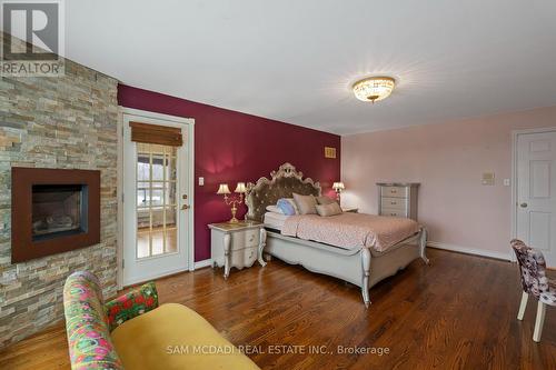 2339 Glengarry Road, Mississauga, ON - Indoor Photo Showing Bedroom With Fireplace