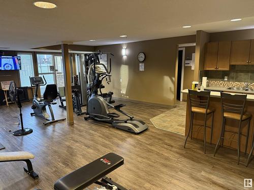 #320 278 Suder Greens Dr Nw, Edmonton, AB - Indoor Photo Showing Gym Room