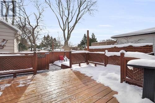 Wood deck off back of home - 589 Victoria Street, London, ON - Outdoor With Deck Patio Veranda