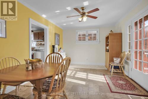 Dining room with exit to deck - 589 Victoria Street, London, ON - Indoor Photo Showing Dining Room