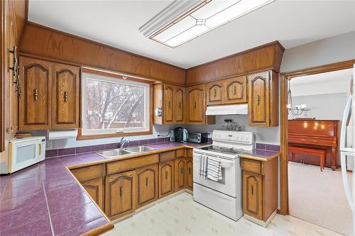 39 Carlotta Crescent, Winnipeg, MB - Indoor Photo Showing Kitchen With Double Sink