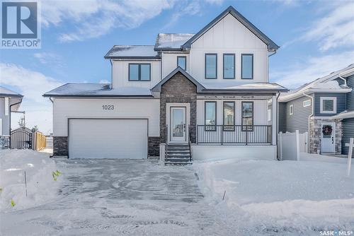 1023 Glacial Shores Common, Saskatoon, SK - Outdoor With Facade