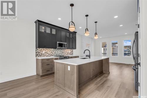 1023 Glacial Shores Common, Saskatoon, SK - Indoor Photo Showing Kitchen With Upgraded Kitchen