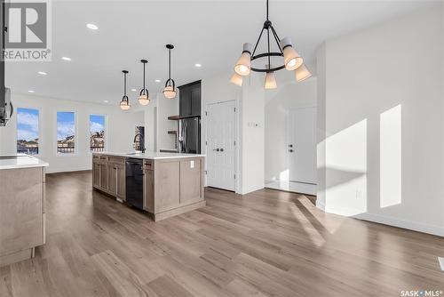 1023 Glacial Shores Common, Saskatoon, SK - Indoor Photo Showing Kitchen With Upgraded Kitchen