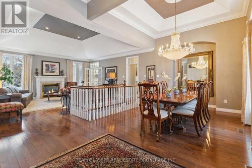 38 Butternut Grove, London, ON - Indoor Photo Showing Dining Room With Fireplace