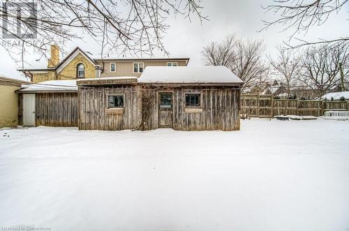 View of snow covered rear of property - 67 Wellington Street N, Kitchener, ON - Outdoor