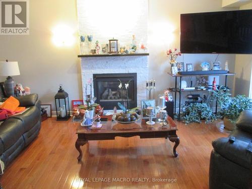 22 Resolute Drive, Hamilton, ON - Indoor Photo Showing Living Room With Fireplace