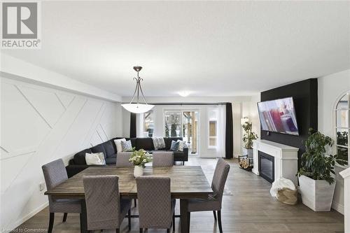 75 Meadowridge Street, Kitchener, ON - Indoor Photo Showing Dining Room With Fireplace