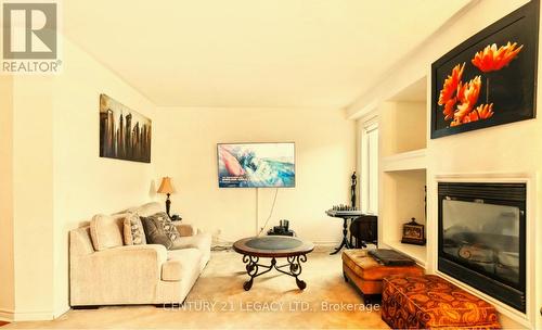 3208 Countess Crescent, Mississauga, ON - Indoor Photo Showing Living Room With Fireplace