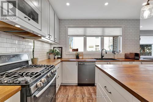 53 Woodbine Crescent, Hamilton, ON - Indoor Photo Showing Kitchen With Double Sink