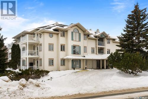 201 4025 Hill Avenue, Regina, SK - Outdoor With Balcony With Facade