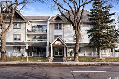 105 2275 Mcintyre Street, Regina, SK - Outdoor With Balcony With Facade