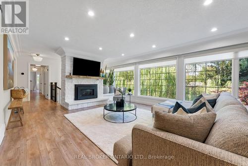 15 Grand Hill Drive, Kitchener, ON - Indoor Photo Showing Living Room With Fireplace