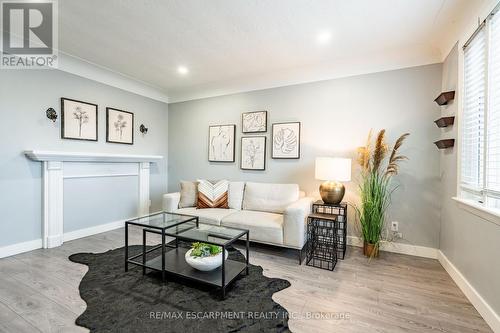 219 Rodgers Road, Hamilton, ON - Indoor Photo Showing Living Room With Fireplace