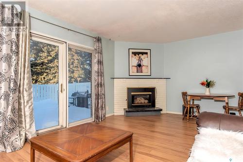 218 Plainsview Drive, Regina, SK - Indoor Photo Showing Living Room With Fireplace