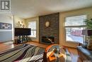 164 Krivel Crescent, Regina, SK  - Indoor Photo Showing Living Room With Fireplace 