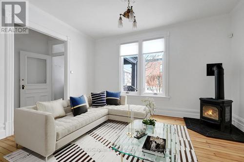 55 Second Avenue, Ottawa, ON - Indoor Photo Showing Living Room With Fireplace