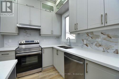 195 Picton Street E, Hamilton, ON - Indoor Photo Showing Kitchen With Double Sink