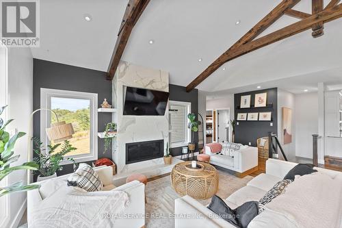 236 Barnum House Road, Alnwick/Haldimand, ON - Indoor Photo Showing Living Room With Fireplace