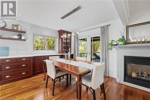 13 Rusholme Crescent, St. Catharines, ON - Indoor Photo Showing Dining Room With Fireplace