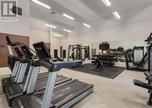 Main floor gym - 330, 88 9 Street Ne, Calgary, AB - Indoor Photo Showing Gym Room