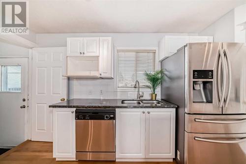 1059 Abbeydale Drive Ne, Calgary, AB - Indoor Photo Showing Kitchen With Double Sink