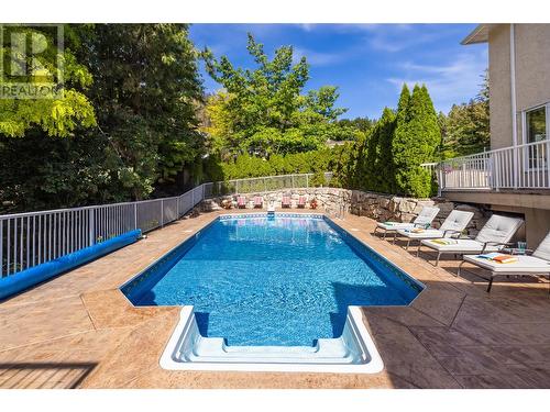 1015 Guest Road, West Kelowna, BC - Outdoor With In Ground Pool With Deck Patio Veranda With Backyard