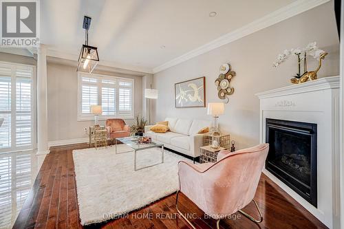 2 Quantum Street, Markham, ON - Indoor Photo Showing Living Room With Fireplace