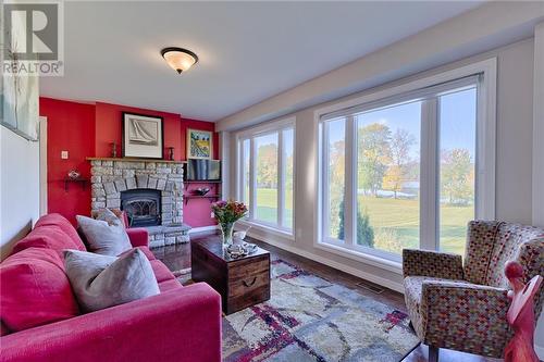 24 Karmack Haven Road, Golden Lake, ON - Indoor Photo Showing Living Room With Fireplace