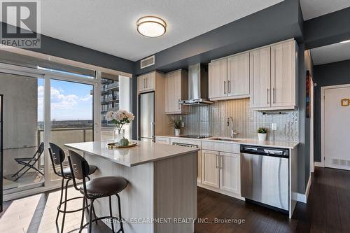 1304 - 2087 Fairview Street, Burlington (Freeman), ON - Indoor Photo Showing Kitchen With Stainless Steel Kitchen With Upgraded Kitchen