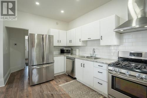 30 Bristol Street, Hamilton, ON - Indoor Photo Showing Kitchen With Double Sink With Upgraded Kitchen