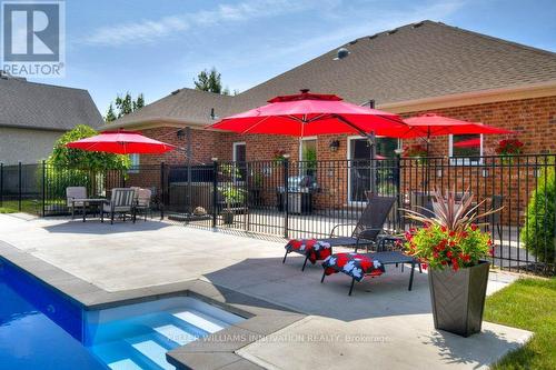 25 John Ross Court, Wilmot, ON - Outdoor With In Ground Pool With Deck Patio Veranda