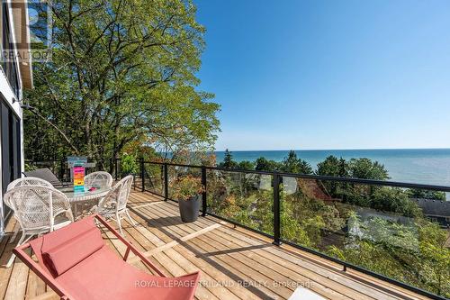 164 Brayside Street, Central Elgin (Port Stanley), ON - Outdoor With Body Of Water With Deck Patio Veranda With View