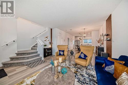 114 Midgrove Greenway Sw, Airdrie, AB - Indoor Photo Showing Living Room