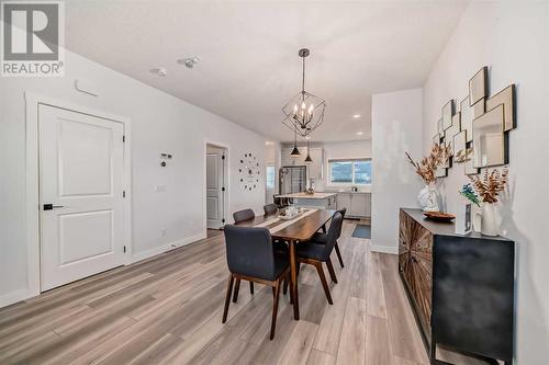 114 Midgrove Greenway Sw, Airdrie, AB - Indoor Photo Showing Dining Room