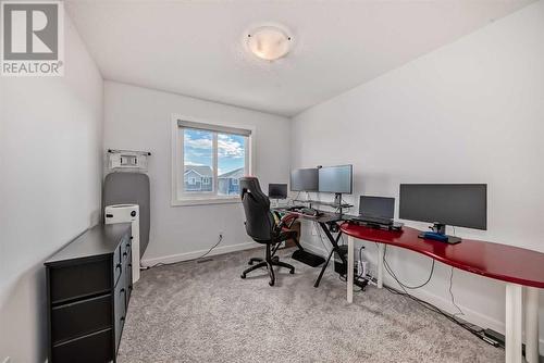 114 Midgrove Greenway Sw, Airdrie, AB - Indoor Photo Showing Office