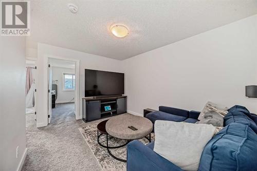 114 Midgrove Greenway Sw, Airdrie, AB - Indoor Photo Showing Living Room