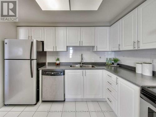 602 - 135 Hillcrest Avenue, Mississauga, ON - Indoor Photo Showing Kitchen With Stainless Steel Kitchen With Double Sink