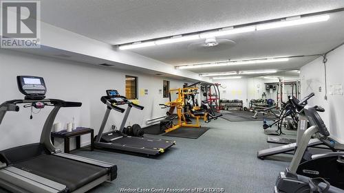 9099 Riverside Unit# 1320, Windsor, ON - Indoor Photo Showing Gym Room