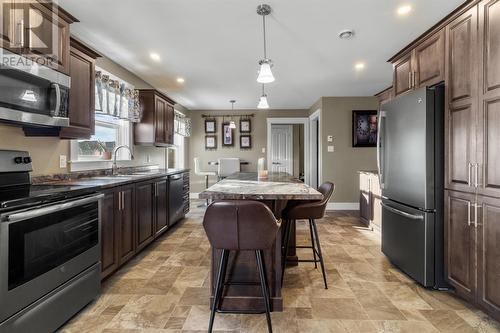 222 Northside Road, Calvert, NL - Indoor Photo Showing Kitchen With Stainless Steel Kitchen With Double Sink