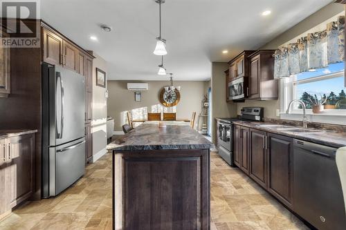 222 Northside Road, Calvert, NL - Indoor Photo Showing Kitchen With Stainless Steel Kitchen With Double Sink