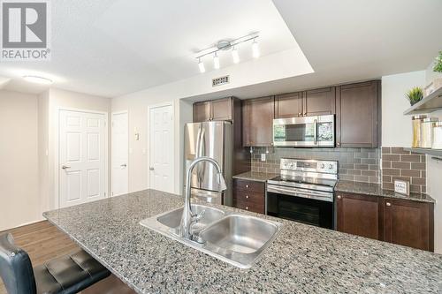 214 - 20 Foundry Avenue, Toronto, ON - Indoor Photo Showing Kitchen With Stainless Steel Kitchen With Double Sink With Upgraded Kitchen