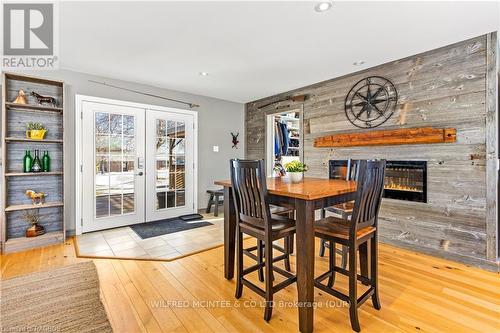 383318 Concession Road 4, West Grey, ON - Indoor Photo Showing Dining Room With Fireplace