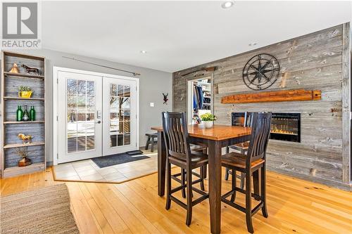 383318 Concession Road 4, West Grey, ON - Indoor Photo Showing Dining Room With Fireplace