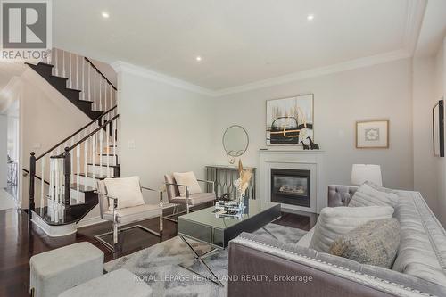 61 Grand Oak Drive, Richmond Hill, ON - Indoor Photo Showing Living Room With Fireplace